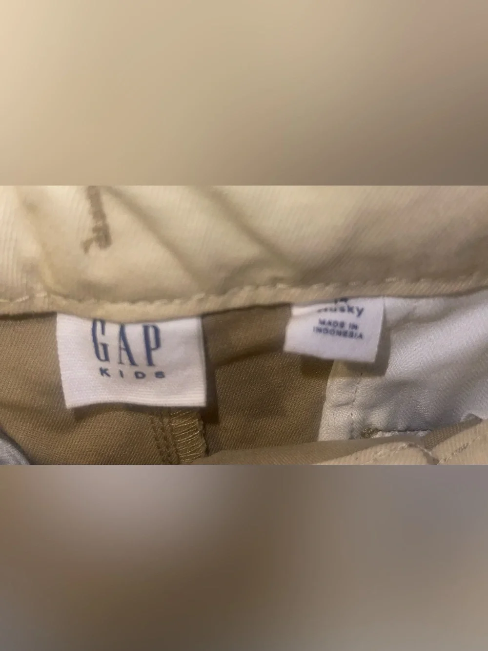 Gap kids 14 Husky khaki chino pants NWT